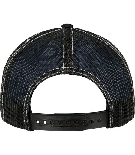 Flexfit by  checkerboard retro trucker cap black/white Yupoong