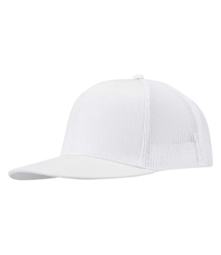 Unisex Adult Drift 6 Panel Snapback Cap White Elevate