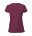 Womens/ladies Iconic 195 Premium Ringspun Cotton T-shirt Burgundy Fruit Of The Loom-2