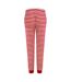 Womens/ladies stripe lounge pants red/white SF-4