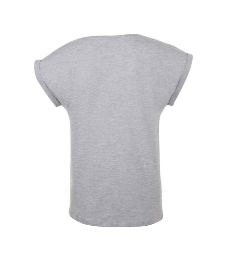 SOLS Womens/Ladies Melba Plain Short Sleeve T-Shirt (Grey Marl) - UTPC2452