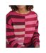 Pull Motif/style Décalé Femme Rose WoolOvers-3