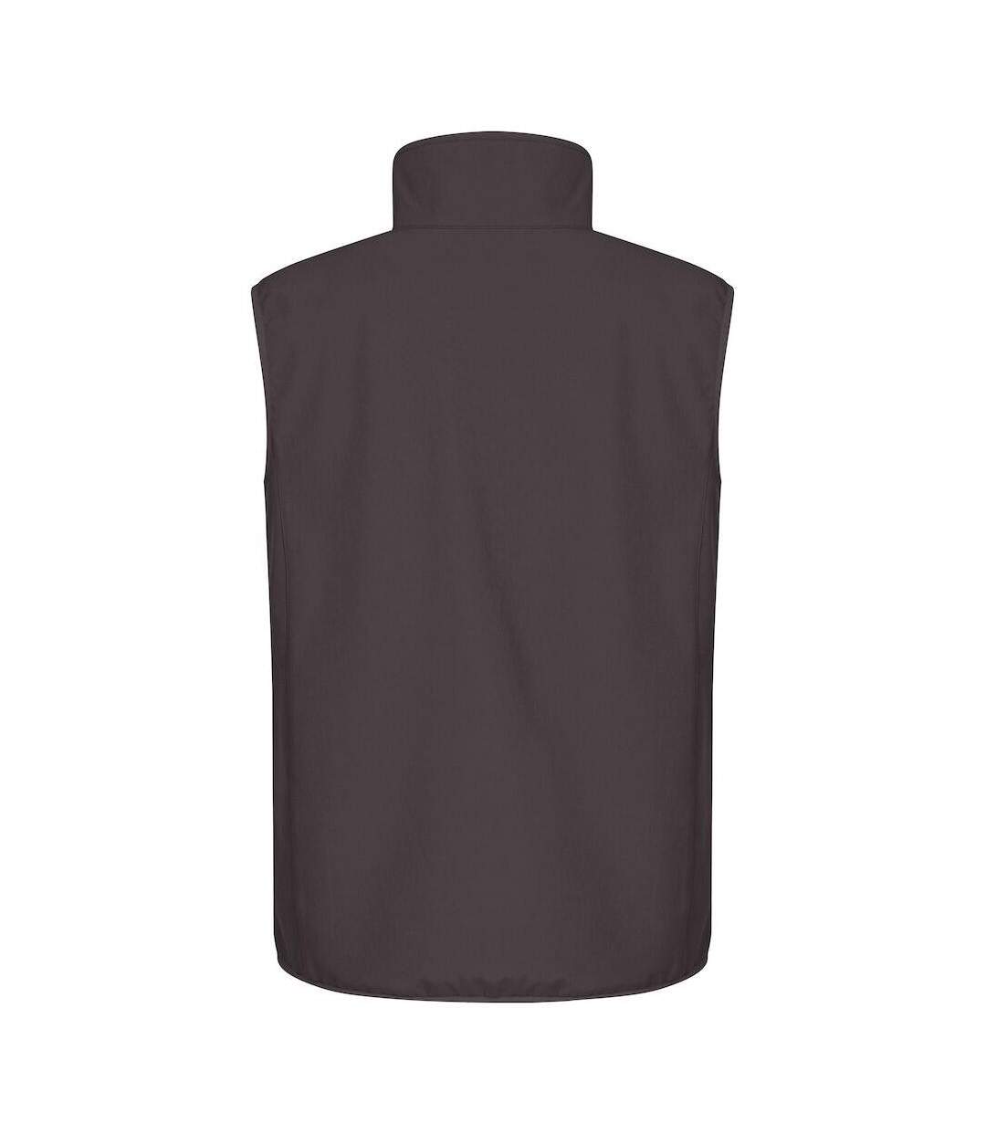 Mens Classic Soft Shell Jacket Dark Grey Clique-2