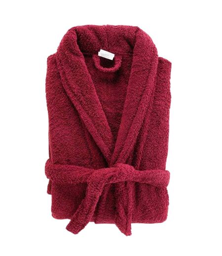 Peignoir Col Châle en Coton Tendresse Rubis