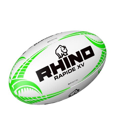 Ballon de rugby rapide taille 5 blanc Rhino