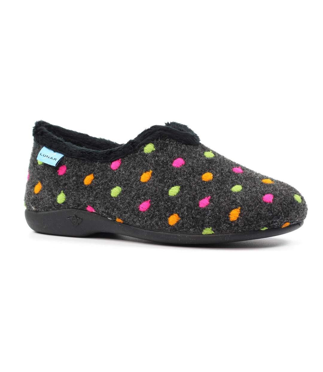 Chaussons Studio Femme Noir Lunar-1