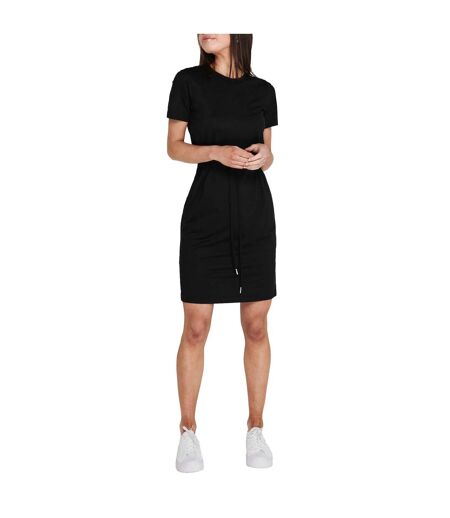 Womens/ladies drawstring t-shirt dress black Superdry