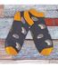 1 Pack Mens Animal Themed Bamboo Trainer Socks-5
