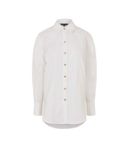 Chemise Manches Longues Motif/style Marque Femme Blanc Biba