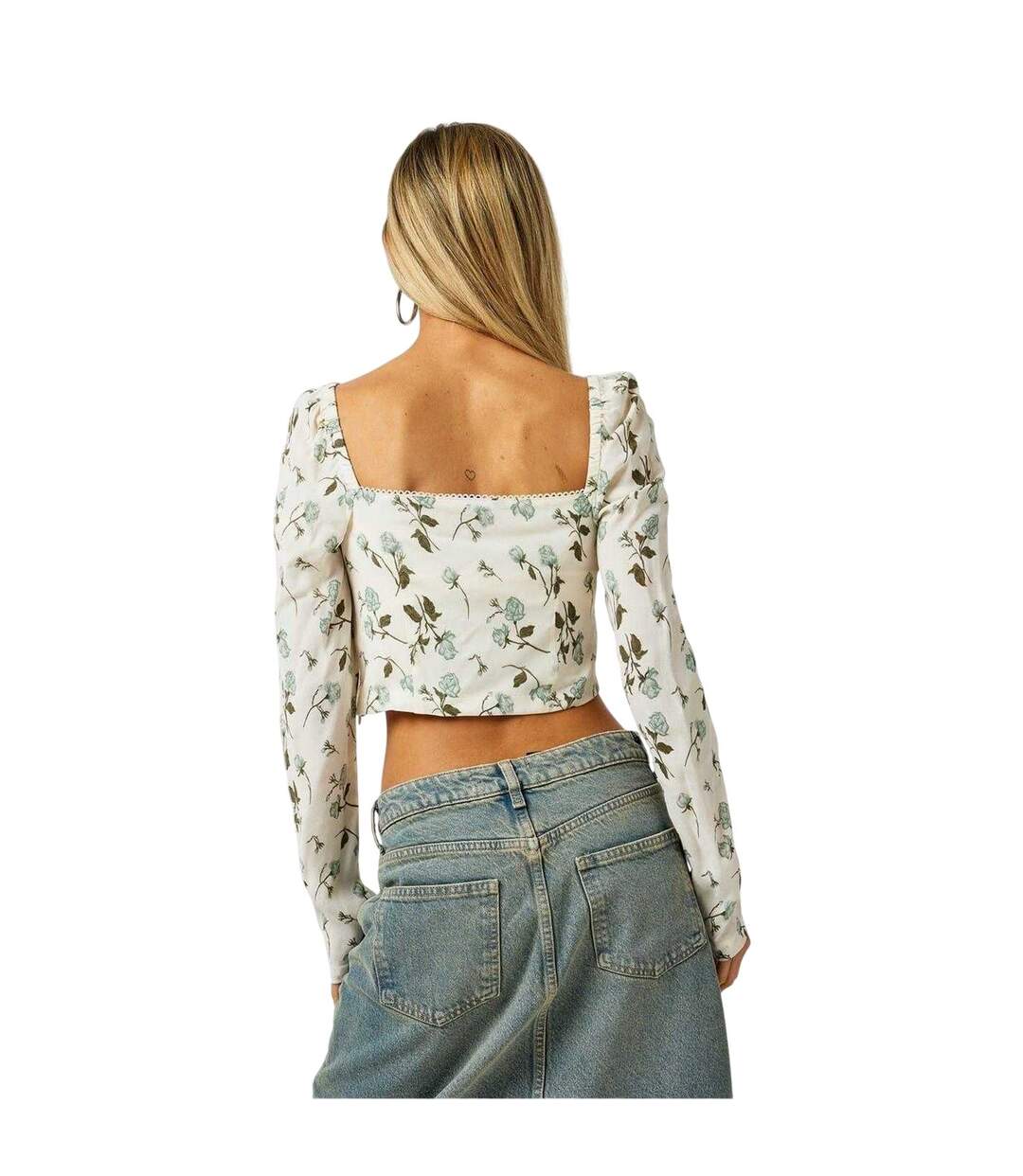 Haut Court Manches Longues Femme Blanc Jack Wills-3