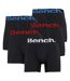 Bench - Lot de 5 boxers homme Cromal microfibre noire sous-vêtements-1