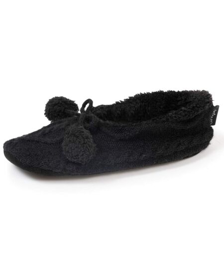 Isotoner Chaussettes d'intérieur femme fourrées, antidérapante
