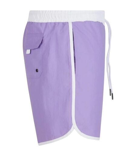 Short De Bain Homme Lavande Blanc Urban Classics