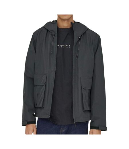 Manteau noir homme only & sons donny life