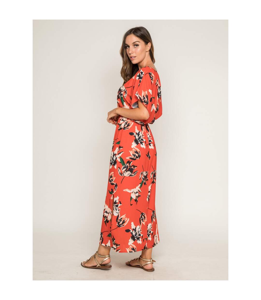 Robe longue imprimée ICHINO - Dona X Lisa-2