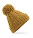 Beechfield Unsiex Adults Cable Knit Melange Beanie (Mustard) - UTBC4137