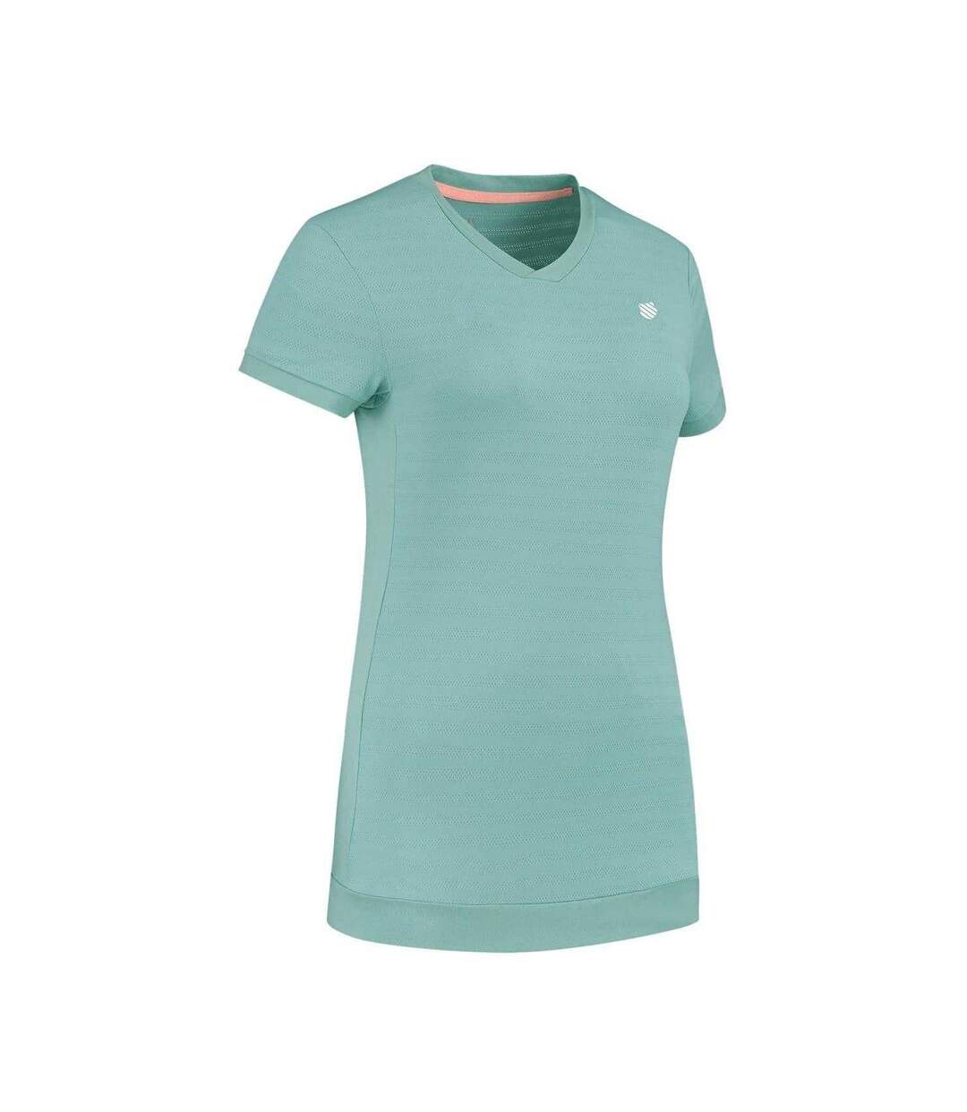 Womens/ladies V Neck Regular T-shirt Blue K-Swiss-2