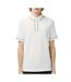 Polo blanc homme lacoste piqué-1