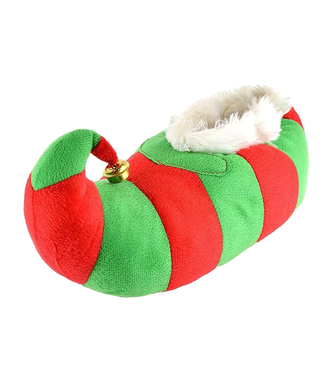 Chaussons Motif/style Elfe Homme Vert Rouge Blanc Floso-1