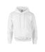 Sweat à capuche homme blanc Gildan-1