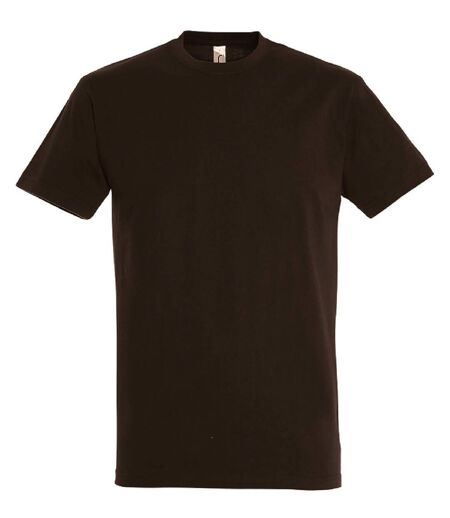 T-shirt manches courtes - Mixte - 11500 - marron chocolat