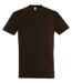 T-shirt manches courtes - Mixte - 11500 - marron chocolat