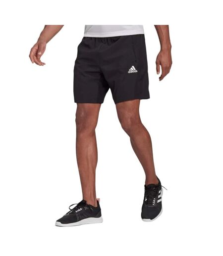 Mens D2m Aeroready Woven Shorts Black Adidas