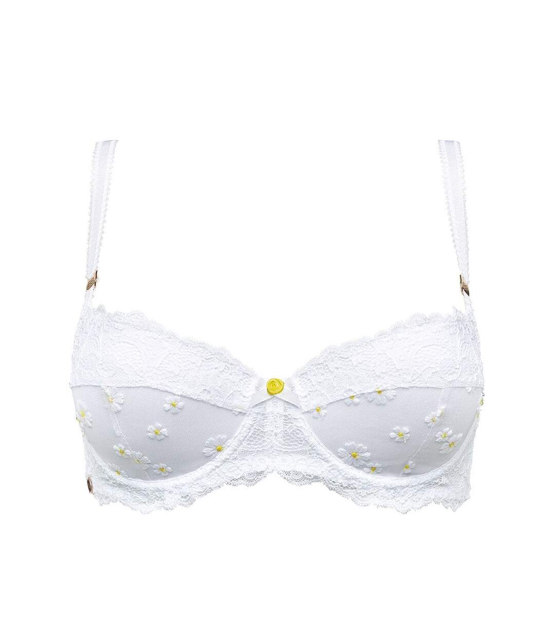 Soutien-gorge ampliforme coque moulée blanc Sourire-1