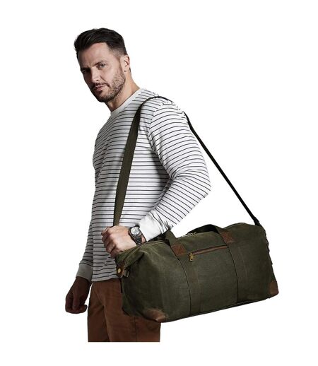 Sac de sport heritage taille unique vert kaki Quadra