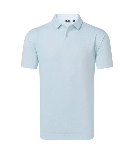 Polo Motif/style Imprimé À Pois Géométrique Homme Blanc FootJoy