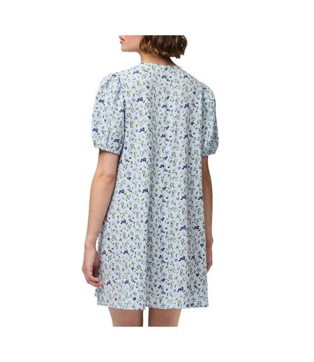 Robe fleuris bleu femme pieces talia