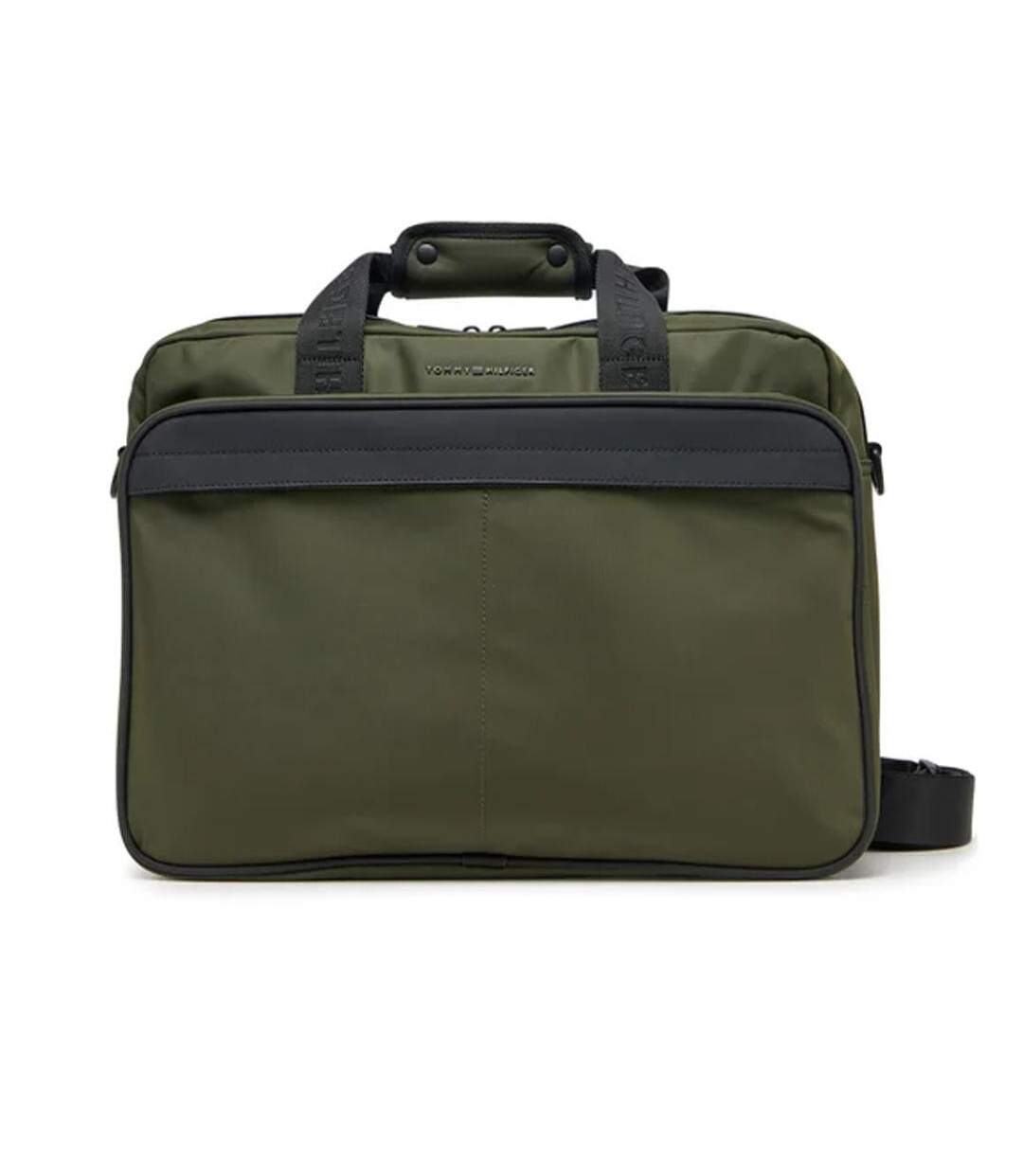 Sacoche kaki homme tommy hilfiger repreve am0am13186 - taille unique-1