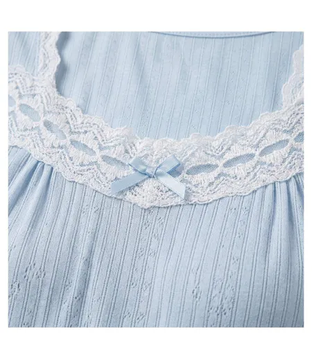 OZABI Chemise de Nuit Femme Dentelle Ultra Léger