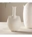 Vase Design en Céramique Madison 22cm Blanc Cassé-4
