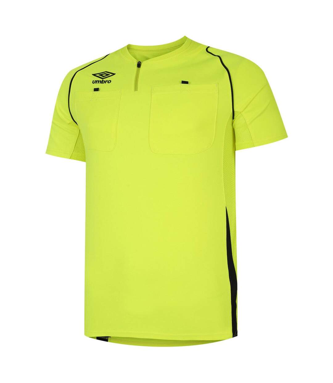 Unisex Adult Referee Jersey Safety Yellow Black Umbro-1