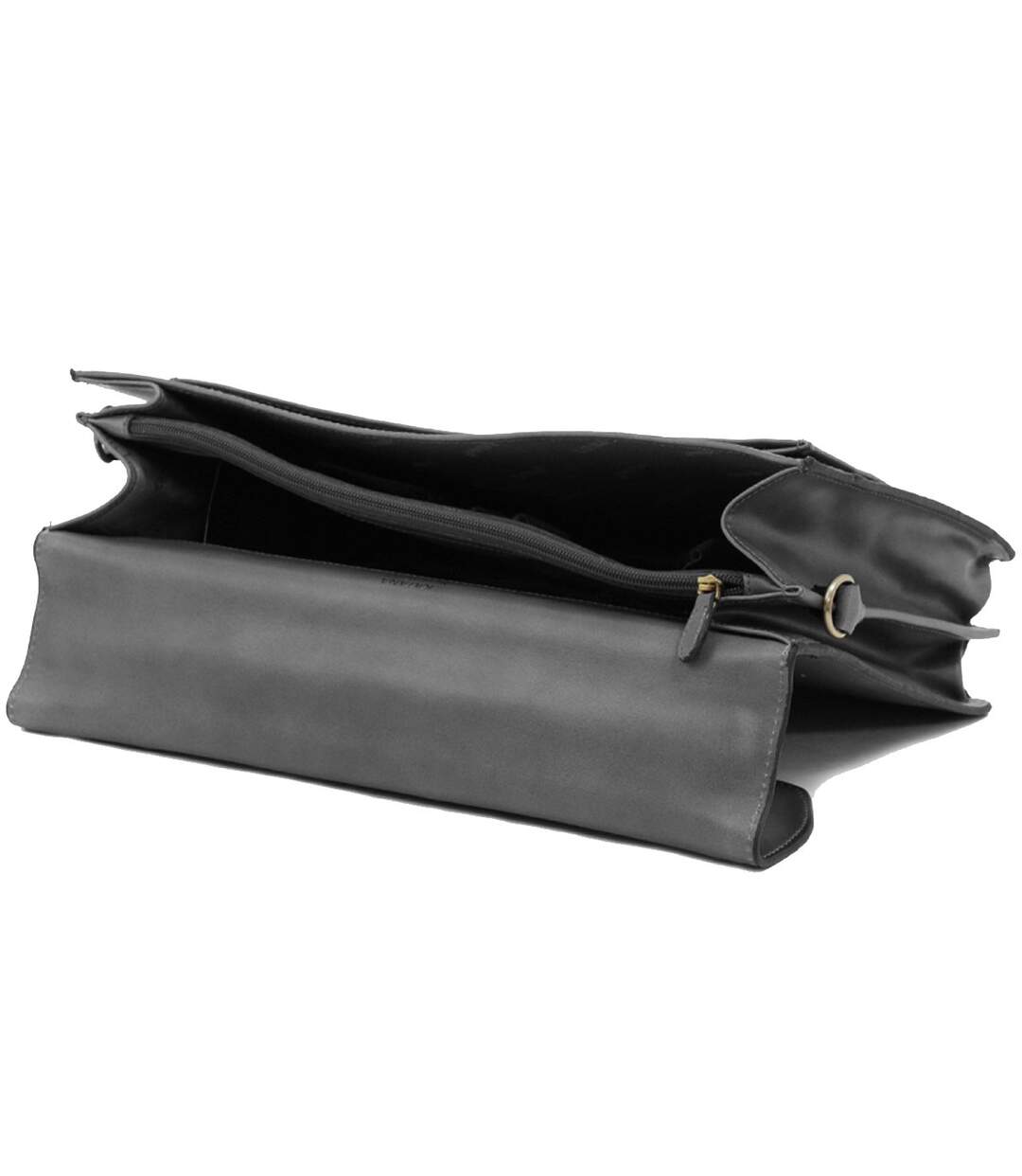 Katana - Cartable en cuir 2 soufflets - noir - 6636-3