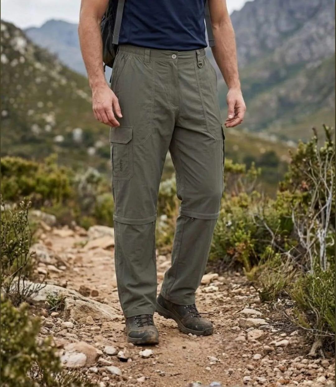 OGALO SE1142 — Pantalon modulable marron : praticité et légèreté 2-en-1-5