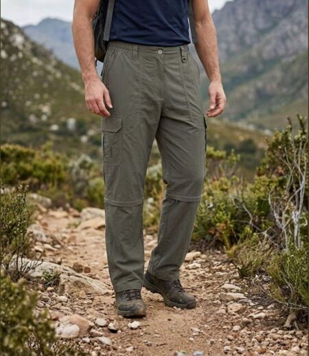 OGALO SE1142 — Pantalon modulable marron : praticité et légèreté 2-en-1