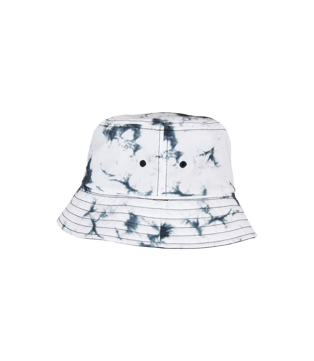 Unisex adult flexfit batik dye reversible bucket hat black/white Yupoong-2