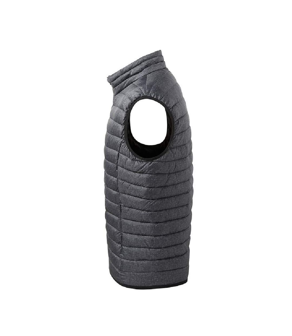 2786 Mens Melange Padded Gilet (Charcoal Melange)