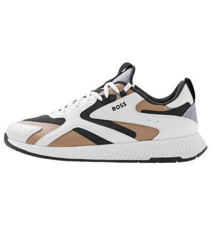 Mens Running Trainers Beige Boss