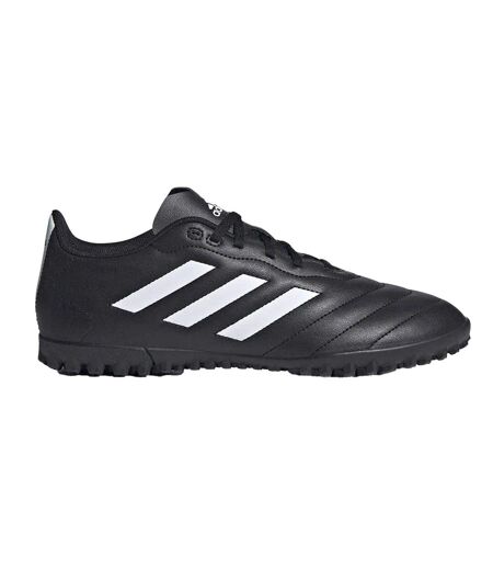 Mens Goletto Viii 3 Stripes Leather Artificial Ground Football Boots Black White Adidas