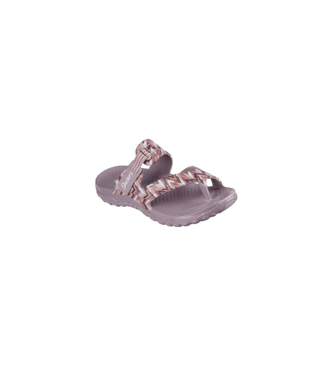 Womens/ladies Reggae Zig Zag Sandals Multicoloured Pink Skechers-1