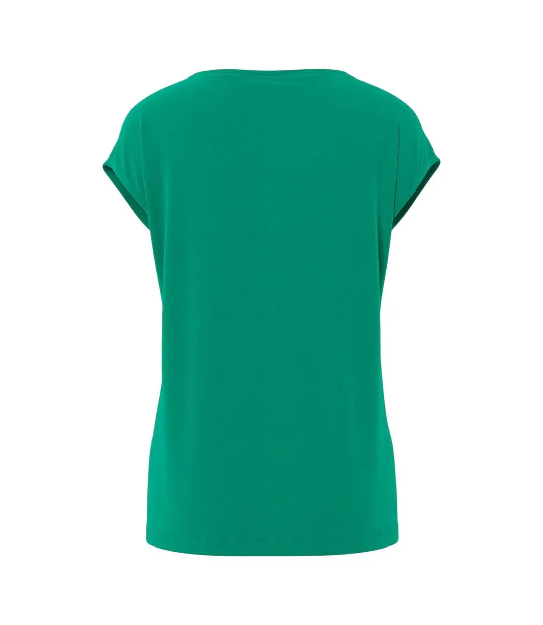 Womens/ladies Pckamala Knitted V Neck T-shirt Pepper Green Pieces-3
