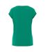 Womens/ladies Pckamala Knitted V Neck T-shirt Pepper Green Pieces-3