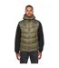 Mens rierson hooded vest dark olive Duck and Cover