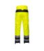 Mens pw3 extreme hi-vis waterproof trousers yellow/black Portwest-2