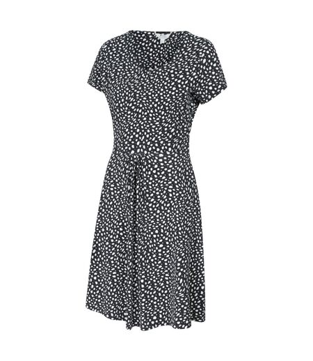 Womens/ladies orchid floral dress black Mountain Warehouse