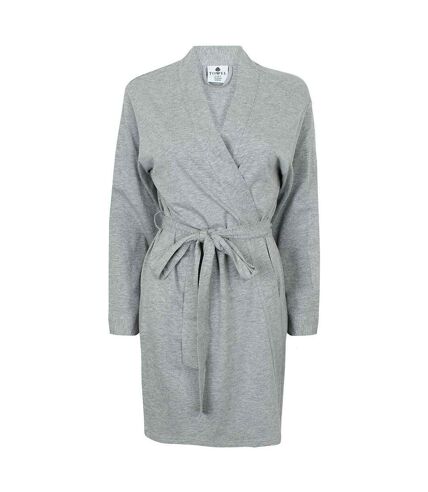 Womens/ladies wrap robe heather Towel City