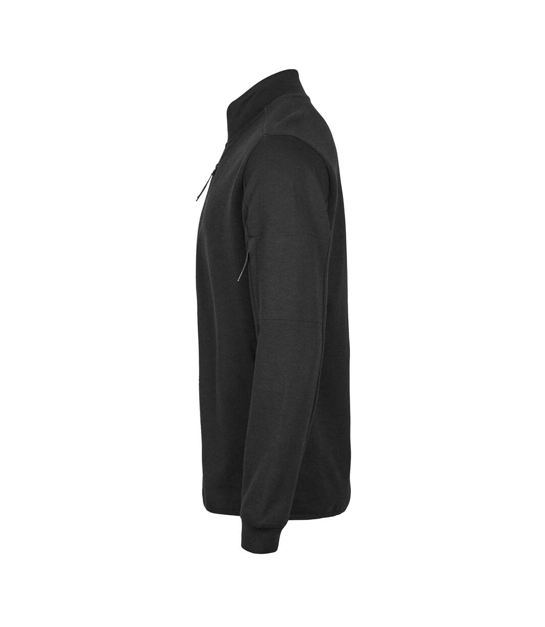 Mens Full Zip Athletic Cardigan Black Tee Jays-3